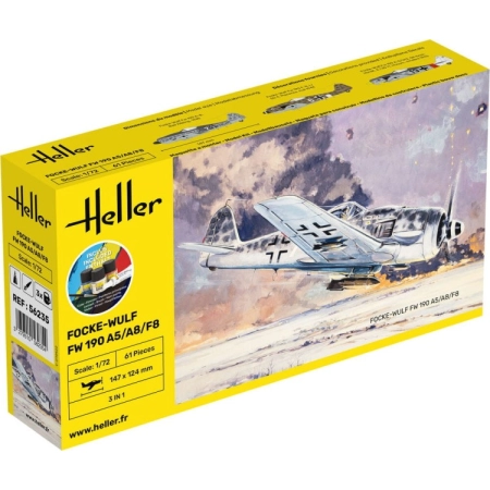 Heller 56235 - Starter Set - Focke Wulf Fw 190 A8/F3 - 1:72