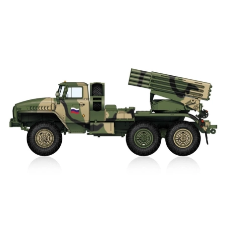 HOBBY BOSS 82932 - Wyrzutnia rakiet BM-21 Grad (wersja późna) - 1:72