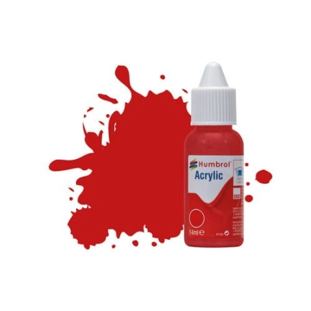 HUMBROL DB0220 - Farba akrylowa 14 ml - 220 Italian Red - Gloss
