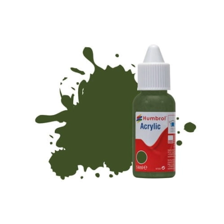 HUMBROL DB0242 - Farba akrylowa 14 ml - 242 RLM 71 Dunkelgrun - Matt