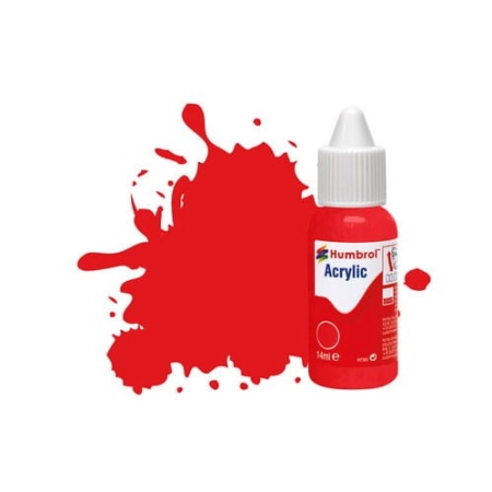 HUMBROL DB0209 - Farba akrylowa 14 ml - 209 Fire Orange - Gloss