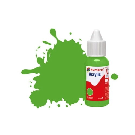 HUMBROL DB0208 - Farba akrylowa 14 ml - 208 Fluorescent Signal Green - Gloss