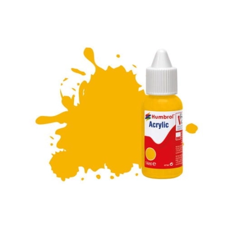 HUMBROL DB0154 - Farba akrylowa 14 ml - 154 Insignia Yellow - Matt