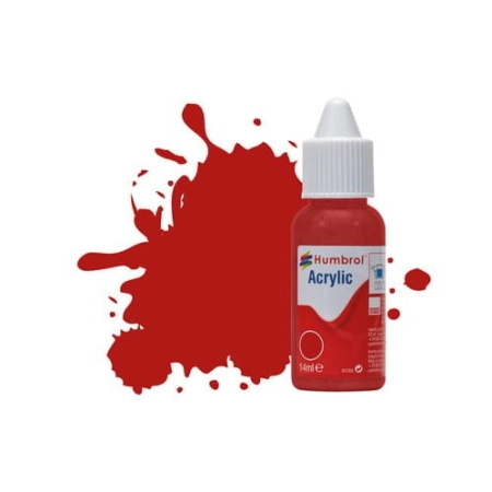 HUMBROL DB0153 - Farba akrylowa 14 ml - 153 Insignia Red - Matt