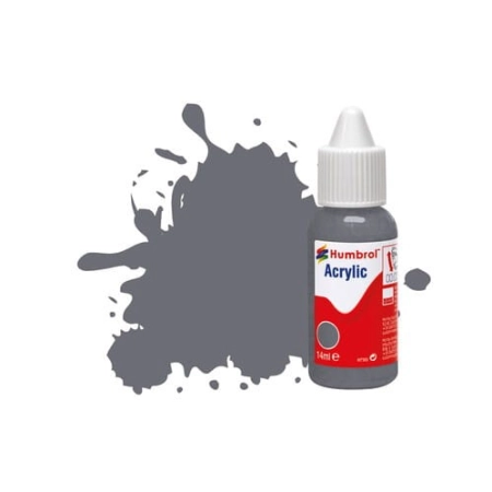 HUMBROL DB0123 - Farba akrylowa 14 ml - 123 Extra Dark Sea Grey - Satin