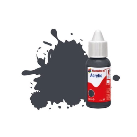 HUMBROL DB0032 - Farba akrylowa 14 ml - 032 Dark Grey - Matt