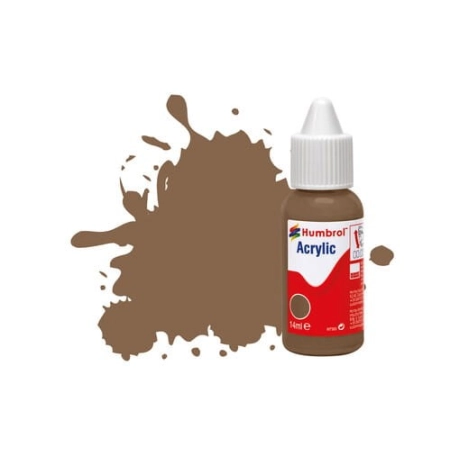 HUMBROL DB0029 - Farba akrylowa 14 ml - 029 Dark Earth - Matt