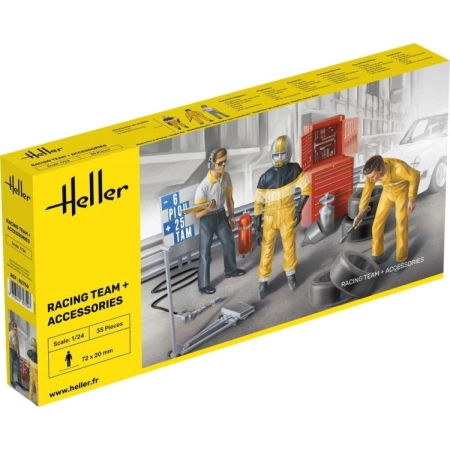 Heller 82750 - Figurki - Racing Team + akcesoria - 1:24