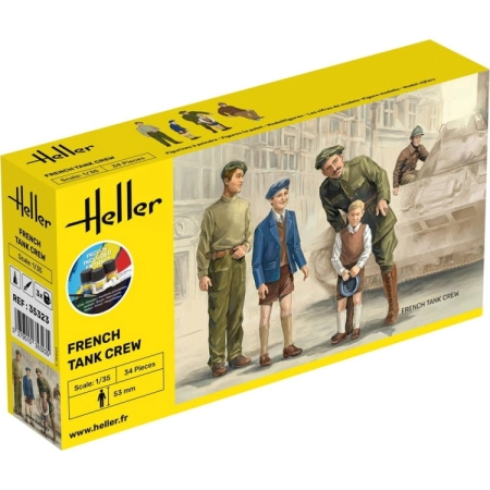 Heller 35323 - French Tank Crew - Starter Kit