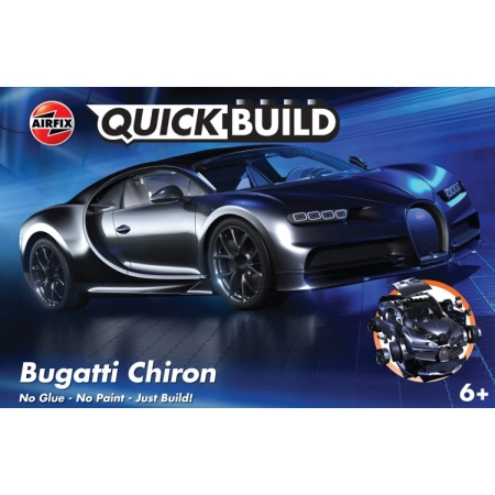 AIRFIX J6025 - Klocki - Bugatti Chiron - Black