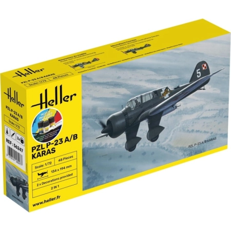 Heller 56247 - PZL P-23 A/B Karas - Starter Kit