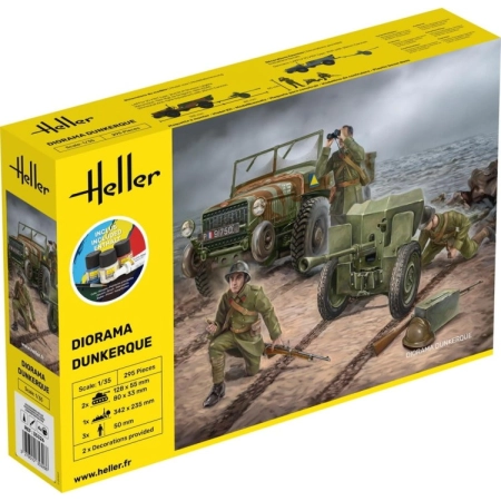 Heller 35326 - Starter Set - Diorama Dunkerque - 1:35
