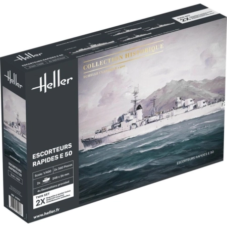 Heller 81093 - 2 modele fregat E50 - 1:400