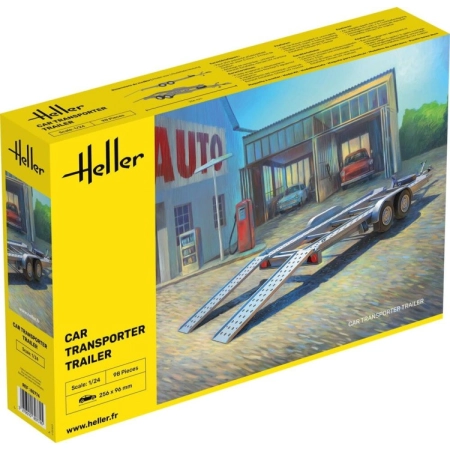 Heller 80774 - Laweta do transportu samochodów - 1:24