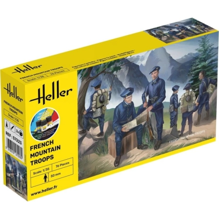 Heller 57223 - Starter Set - Figurki - French Mountain Troops - 1:35