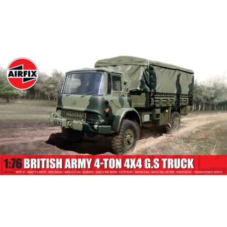 AIRFIX A02326A - British Army 4-ton 4 x 4 G.S Truck - 1:76 (Nowość 2025)