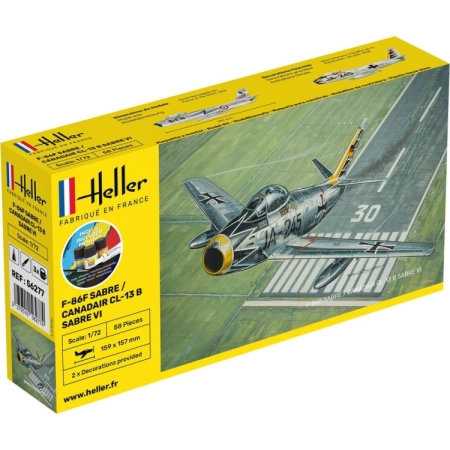 Heller 56277 - Starter Set - F-86F SABRE / CANADAIR CL-13 B Sabre VI - 1:72