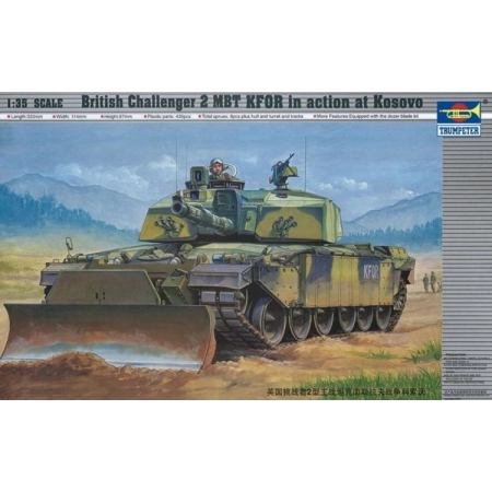 TRUMPETER 00345 - Czołg Challenger II MBT KFOR Kosovo - 1:35
