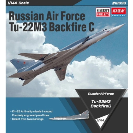 Academy 12636 Russian Air Force Tu-22M3 Backfire C - 1:144