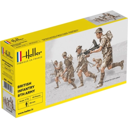 Heller 49609 - Figurki - 8 Armia Brytyjska - 1:72