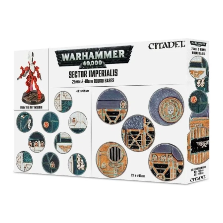 Games Workshop 66-92 - SECTOR IMPERIALIS: 25 & 40MM ROUND BASES