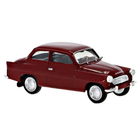 Brekina 27455 - Skoda Octavia, ciemnoczerwony, 1960 r.