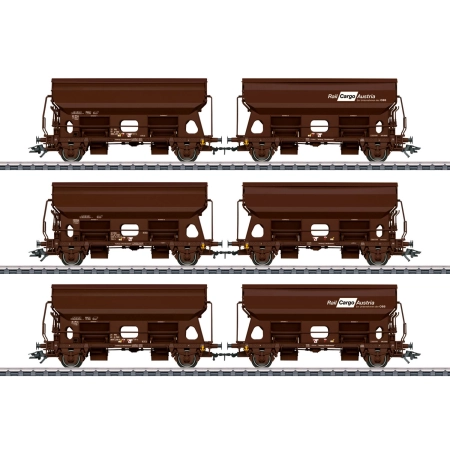 Märklin 46308 - Zestaw 3 wagonów z obrotowym dachem, Rail-Cargo-Austria, Ep.VI