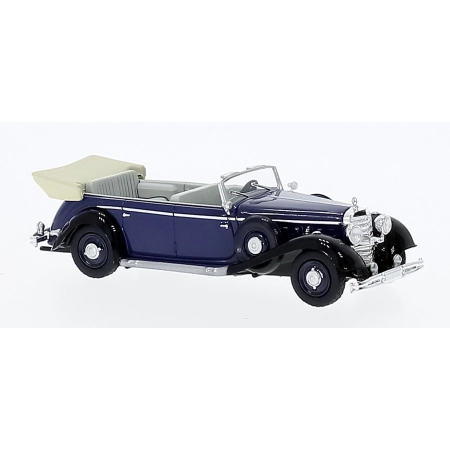 Brekina 21053 - Mercedes 770 K, ciemnoniebieski, 1938 r.