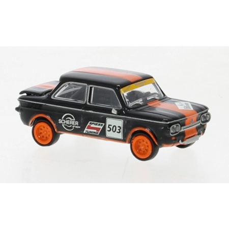 Brekina 28256 - NSU TTS Spiess tuning, czarny/pomarańczowy, Spiess, 1966 r.