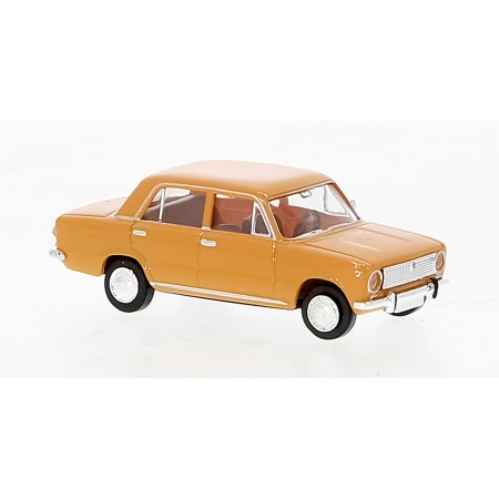 Brekina 22415 - Fiat 124, pomarańczowy, 1966 r.