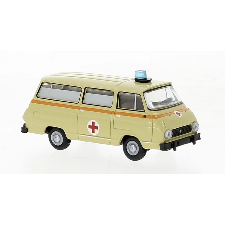 Brekina 30816 - Skoda 1203 2. wersja 1969, ambulans pogotowia ratunkowego
