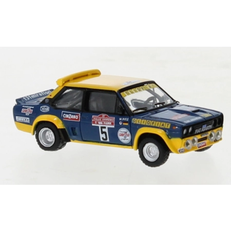 Brekina 22658 - Fiat 131 Abarth, No.5, Olio Fiat, Rally San Remo, W.Röhrl, 1977