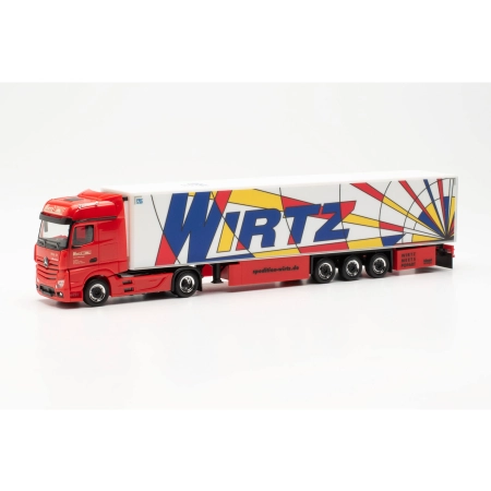Herpa 315593 - Mercedes-Benz Actros '18 Bigspace 15-metrowa naczepa chłodnia "Wirtz Popart