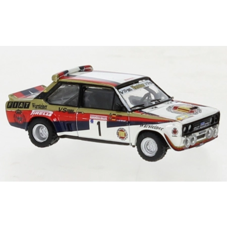 Brekina 22663 - Fiat 131 Abarth, No.1, Fiat Warsteiner, Rally Hunsrück, W.Röhrl, 1980