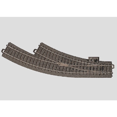 Märklin 24672 - Zwrotnica łukowa w prawo. R1, R=360 mm, 30'