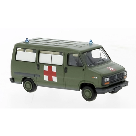 Brekina 34912 - Fiat Ducato, ambulans wojskowy, 1982 r.