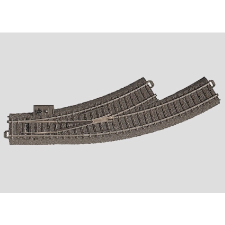 Märklin 24671 - Zwrotnica łukowa w lewo. R1, R=360 mm, 30'