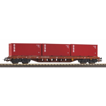 Piko 24500 - Wagon kontenerowy z 3 kontenerami DSR, DR, Ep.IV