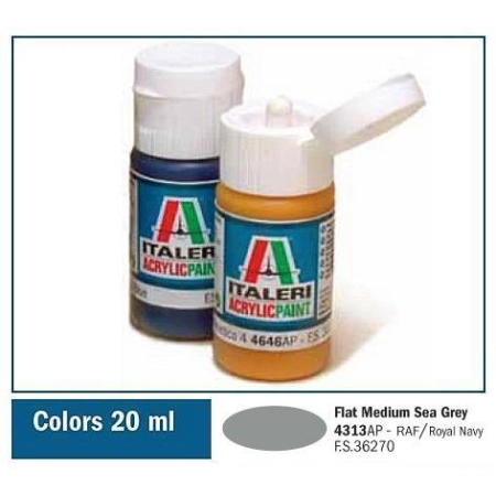 Italeri 4313AP - Matowa farbka akrylowa średni szaro-morska, 20 ml.