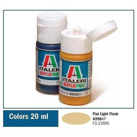 Italeri 4390AP - Matowa farbka akrylowa FLAT LIGHT FLESH 20 ml