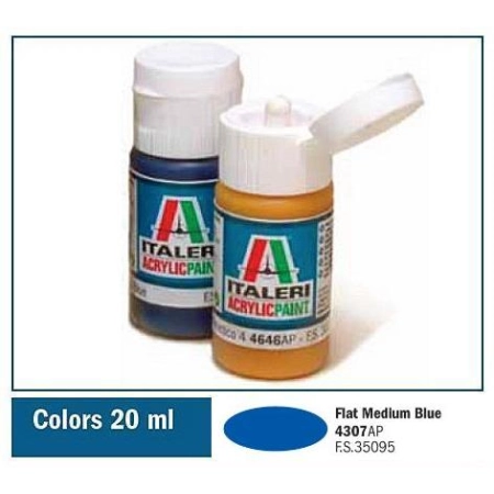 Italeri 4307AP - Matowa farbka akrylowa średni niebieski, 20 ml