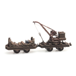 Artitec 387.393 – Stary dźwig na wózku i wózek roboczy