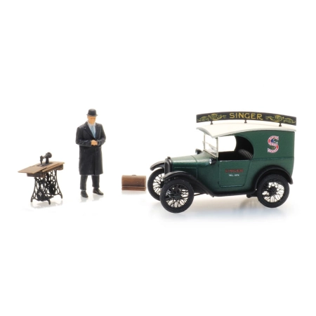 Artitec 387.531 - Austin 7 panel van Singer + sprzedawca