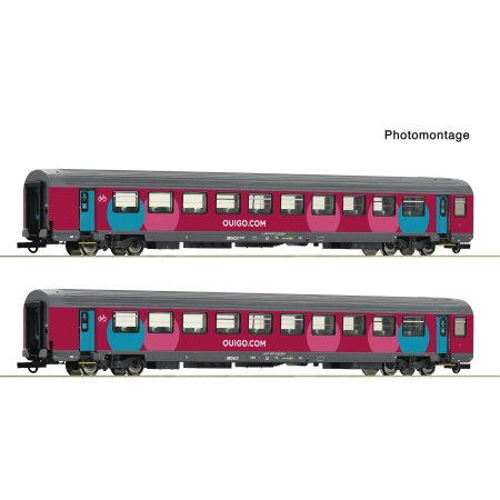 Roco 6200024 - Zestaw 2 wagonów pasażerskich Corail, Ep.VI SNCF