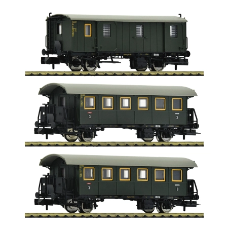 Fleischmann 6260023 - Zestaw 3 wagonów pasażerskich, DB, Ep.III
