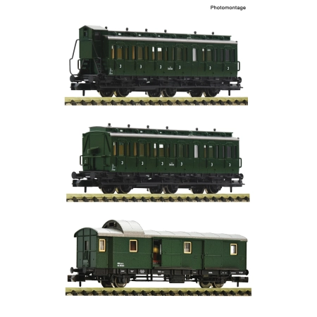 Fleischmann 6260055 - Zestaw 3 wagonów pasażerskich, Ep.III, ÖBB