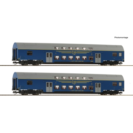 Roco 6280027 - Zestaw 2 wagonów Dosto CSD #1