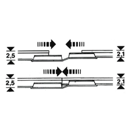 Fleischmann 6437 - Złączki do torów przejściowe 20szt, 2,1-2,5mm