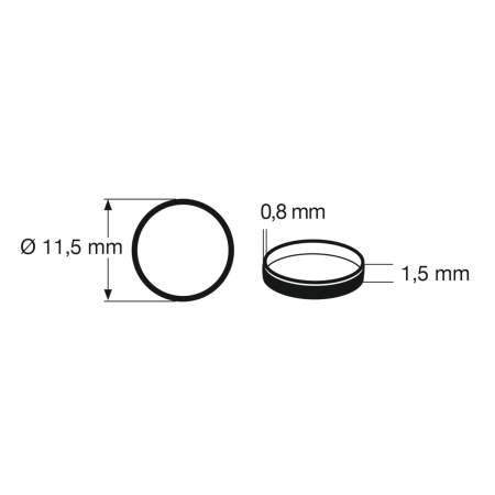 Fleischmann 648010 - Gumka przyczepnościowa Ø 12,9–14,6 mm / 10szt.