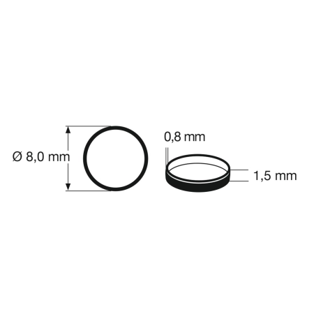 Fleischmann 648011 - Gumka przyczepnościowa Ø 10,3–12,8 mm / 10szt.